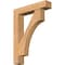 Ekena Millwork Westlake Block Smooth Bracket w/ Offset Brace, Western Red Cedar, 7 1/2"W x 36"D x 48"H BKT0806X36X48WTL05SWR - alternate 1